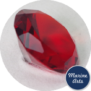 9267 - Glass Gem - Ruby Red